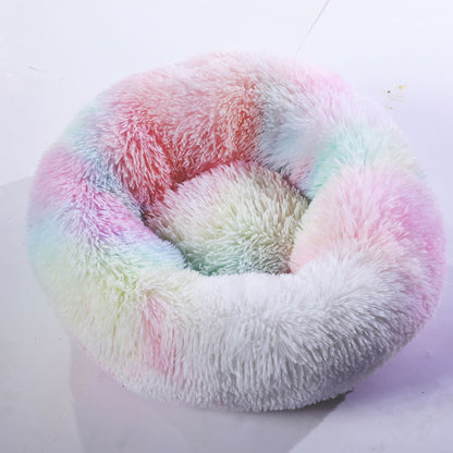 CloudCalm Fluffy Donut Bed