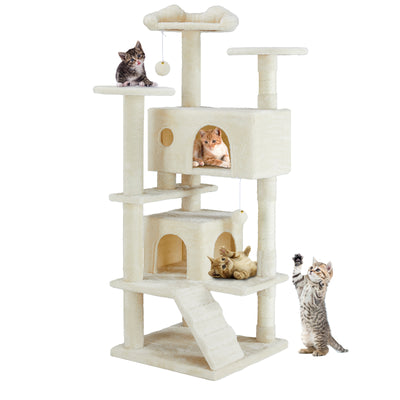 Purrfect Peaks Multi-Level Cat Treehouse